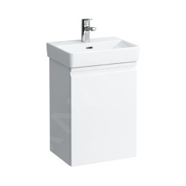 Laufen Pro S - Meuble pour lave-mains avec porte, 415x320x580 mm, charnières à gauche, blanc brillant H4833010964751
