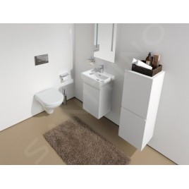 Laufen Pro S - Meuble pour lave-mains avec porte, 415x320x580 mm, charnières à gauche, blanc brillant H4833010964751