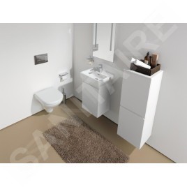 Laufen Pro S - Meuble-vasque avec porte, 415x320x580 mm, charnières à gauche, blanc mat H4833010964631