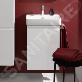 Laufen Pro S - Meuble-vasque avec porte, 415x320x580 mm, charnières à gauche, blanc mat H4833010964631
