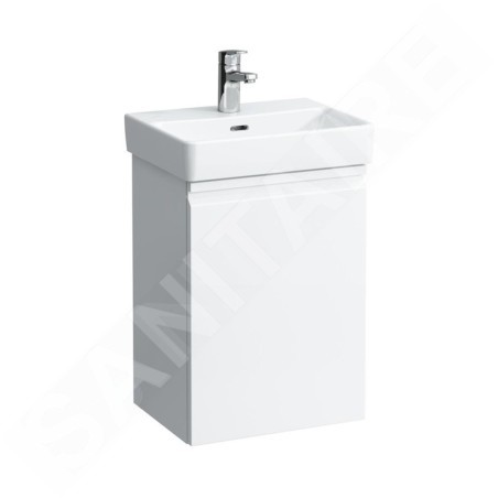 Laufen Pro S - Meuble pour lave-mains avec porte, 415x320x580 mm, charnières à droite, blanc brillant H4833020964751