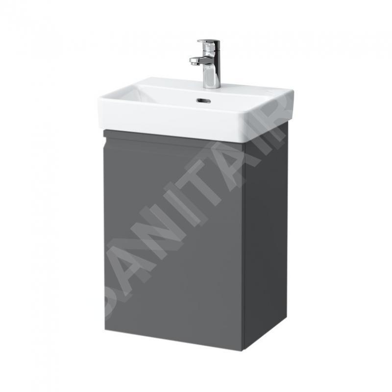 Laufen Pro S - Meuble pour lave-mains avec porte, 415x320x580 mm, charnières à droite, graphite mat H4833020964801