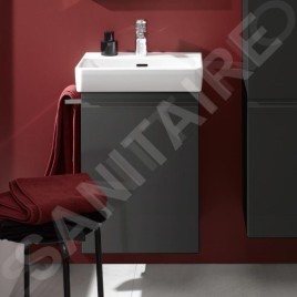 Laufen Pro S - Meuble pour lave-mains avec porte, 415x320x580 mm, charnières à droite, graphite mat H4833020964801