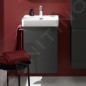 Laufen Pro S - Meuble pour lave-mains avec porte, 415x320x580 mm, charnières à droite, graphite mat H4833020964801