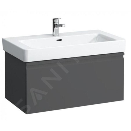 Laufen Pro S - Meuble pour lavabo 1010x450x390 mm, 1 tiroirs, graphite mat H4835510964801