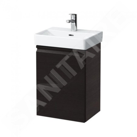 Laufen Pro S - Meuble pour lave-mains avec porte, 415x320x580 mm, charnières à droite, wengé H4833020964231