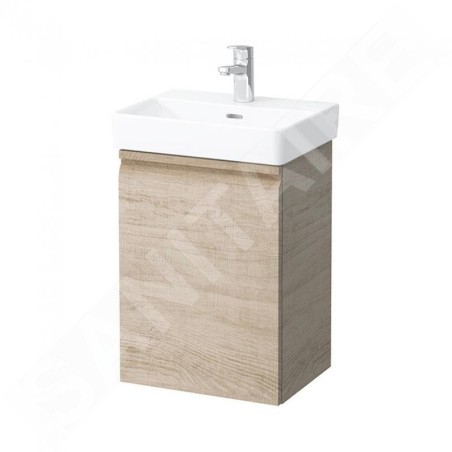 Laufen Pro S - Meuble pour lave-mains avec porte, 415x320x580 mm, charnières à droite, chêne clair H4833020964791