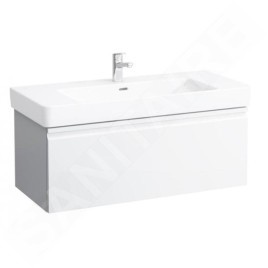 Laufen Pro S - Meuble pour lavabo, 1010x450x390 mm, 1 tiroir, blanc brillant H4835520964751