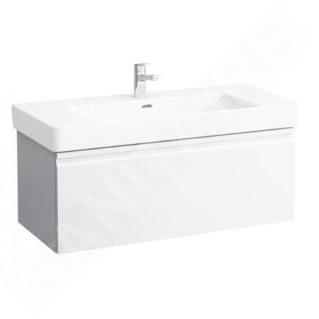 Laufen Pro S - Meuble pour lavabo, 1010x450x390 mm, 1 tiroir, blanc brillant H4835520964751