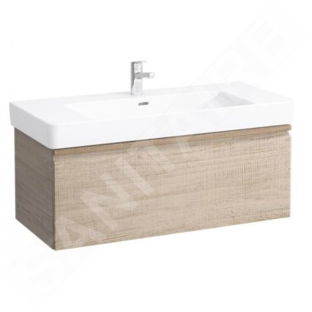 Laufen Pro S - Meuble pour lavabo, 1010x450x390 mm, 1 tiroir, chêne brillant H4835520964791