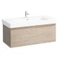 Laufen Pro S - Meuble pour lavabo, 1010x450x390 mm, 1 tiroir, chêne brillant H4835520964791