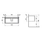 Laufen Pro S - Meuble pour lavabo, 1010x450x390 mm, 1 tiroir, blanc mat H4835510964631 Laufen Pro S - Meuble pour lavabo, 1010x450x390 mm, 1 tiroir, blanc mat H4835510964631