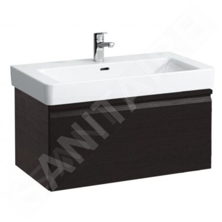 Laufen Pro S - Meuble pour lavabo, 1010x450x390 mm, 1 tiroir, wengé H4835520964231