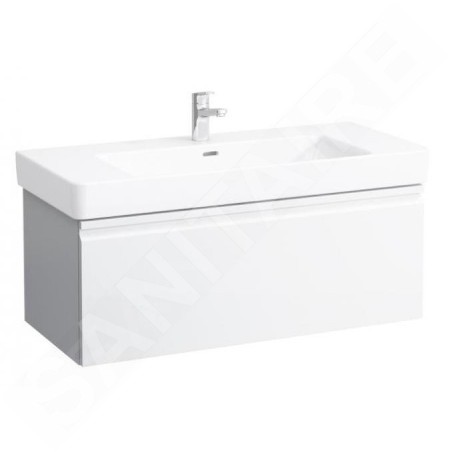 Laufen Pro S - Meuble pour lavabo, 1010x450x390 mm, 1 tiroir, blanc mat H4835520964631