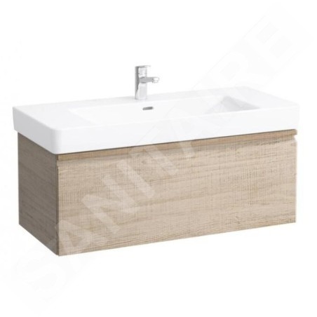 Laufen Pro S - Meuble pour lavabo, 1010x450x390 mm, 1 tiroir, chêne brillant H4835510964791