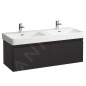 Laufen Pro S - Meuble pour lavabo 1260x450x390 mm, 2 tiroirs, graphite mat H4835710964801 Laufen Pro S - Meuble pour lavabo 1260x450x390 mm, 2 tiroirs, graphite mat H4835710964801