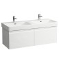 Laufen Pro S - Meuble pour lavabo 1260x450x390 mm, 2 tiroirs, blanc brillant H4835720964751 Laufen Pro S - Meuble pour lavabo 1260x450x390 mm, 2 tiroirs, blanc brillant H4835720964751