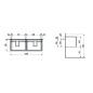 Laufen Pro S - Meuble pour lavabo 1260x450x390 mm, 2 tiroirs, blanc brillant H4835720964751 Laufen Pro S - Meuble pour lavabo 1260x450x390 mm, 2 tiroirs, blanc brillant H4835720964751