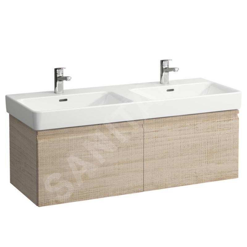 Laufen Pro S - Meuble pour lavabo, 1260x450x390 mm, 2 tiroirs, chêne brillant H4835710964791 Laufen Pro S - Meuble pour lavabo, 1260x450x390 mm, 2 tiroirs, chêne brillant H4835710964791