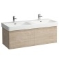 Laufen Pro S - Meuble pour lavabo, 1260x450x390 mm, 2 tiroirs, chêne brillant H4835710964791 Laufen Pro S - Meuble pour lavabo, 1260x450x390 mm, 2 tiroirs, chêne brillant H4835710964791