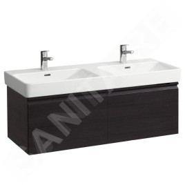 Laufen Pro S - Meuble pour lavabo 1260x450x390 mm, 2 tiroirs, wengé H4835720964231