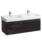 Laufen Pro S - Meuble pour lavabo 1260x450x390 mm, 2 tiroirs, wengé H4835710964231 Laufen Pro S - Meuble pour lavabo 1260x450x390 mm, 2 tiroirs, wengé H4835710964231