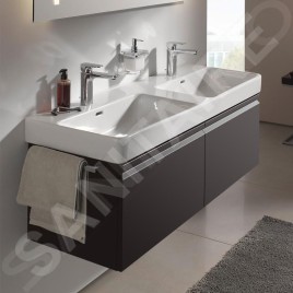 Laufen Pro S - Meuble pour lavabo 1260x450x390 mm, 2 tiroirs, wengé H4835710964231
