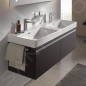 Laufen Pro S - Meuble pour lavabo 1260x450x390 mm, 2 tiroirs, wengé H4835710964231 Laufen Pro S - Meuble pour lavabo 1260x450x390 mm, 2 tiroirs, wengé H4835710964231
