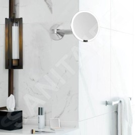 Simplehuman Miroirs cosmétiques - Miroir de maquillage avec éclairage LED, inox poli ST3016