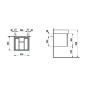 Laufen Pro - Meuble pour lavabo, 470x450x390 mm, 1 tiroir, wengé H4830230954231 Laufen Pro - Meuble pour lavabo, 470x450x390 mm, 1 tiroir, wengé H4830230954231