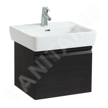 Laufen Pro - Meuble pour lavabo, 470x450x390 mm, 1 tiroir, wengé H4830240954231