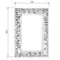 Sapho Miroirs - Miroir Zeegreas dans un cadre, 700x1000 mm, argenté IN432 Sapho Miroirs - Miroir Zeegreas dans un cadre, 700x1000 mm, argenté IN432
