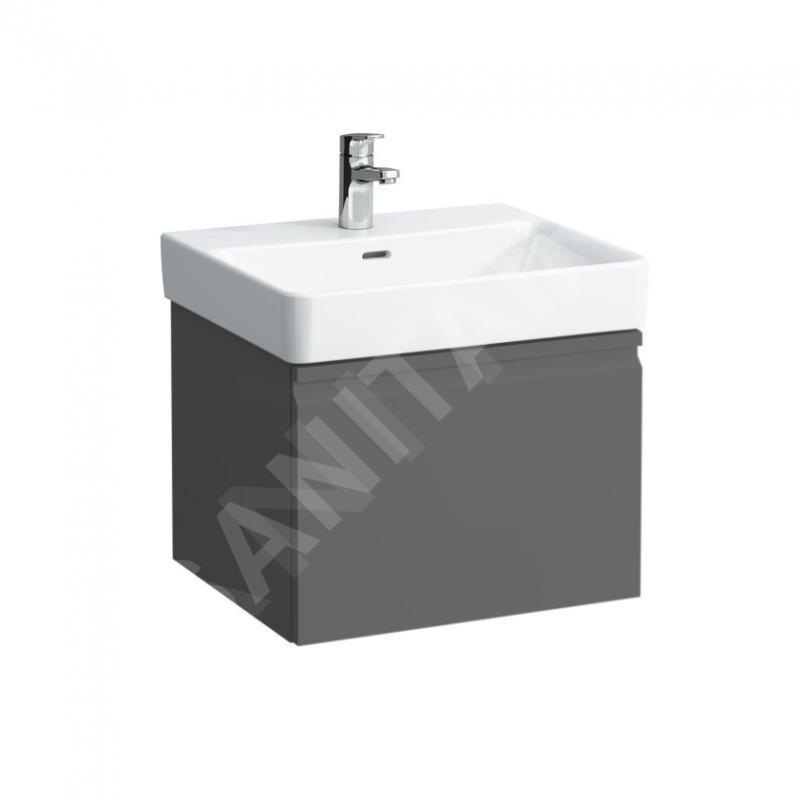 Laufen Pro S - Meuble pour lavabo 520x450x390 mm, 1 tiroir, graphite mat H4833520964801 Laufen Pro S - Meuble pour lavabo 520x450x390 mm, 1 tiroir, graphite mat H4833520964801