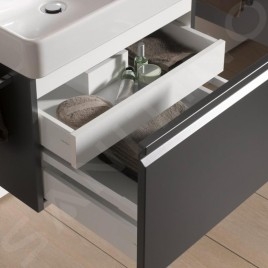 Laufen Pro S - Meuble pour lavabo 520x450x390 mm, 1 tiroir, graphite mat H4833520964801