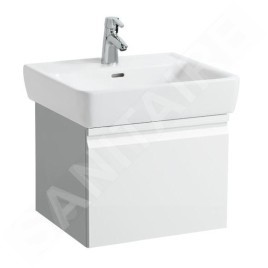 Laufen Pro - Meuble pour lavabo, 520x450x390 mm, 1 tiroir, blanc brillant H4830330954751