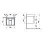 Laufen Pro - Meuble pour lavabo, 520x450x390 mm, 1 tiroir, wengé H4830330954231 Laufen Pro - Meuble pour lavabo, 520x450x390 mm, 1 tiroir, wengé H4830330954231