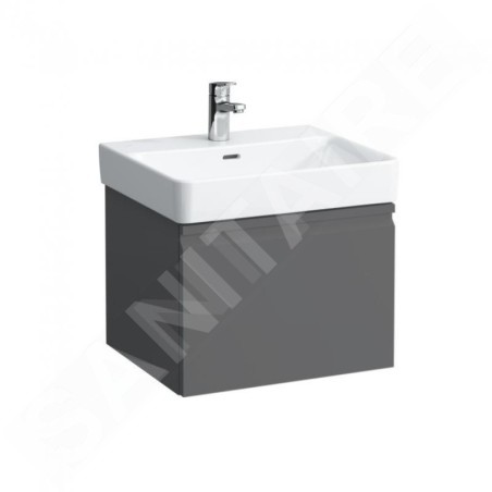 Laufen Pro S - Meuble pour lavabo 550x370x390 mm, 1 tiroir, graphite mat H4830310954801