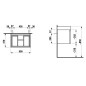 Laufen Pro S - Meuble pour lavabo , 550x370x390 mm, 1 tiroir, blanc mat H4830310954631 Laufen Pro S - Meuble pour lavabo , 550x370x390 mm, 1 tiroir, blanc mat H4830310954631