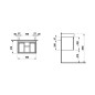 Laufen Pro S - Meuble pour lavabo , 550x370x390 mm, 1 tiroir, blanc mat H4830320954631 Laufen Pro S - Meuble pour lavabo , 550x370x390 mm, 1 tiroir, blanc mat H4830320954631
