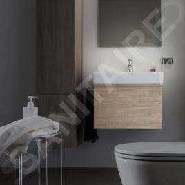 Laufen Pro S - Meuble pour lavabo, 550x370x390 mm, 1 tiroirs, chêne brillant H4830320954791