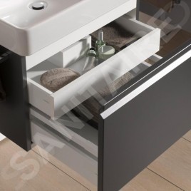 Laufen Pro S - Meuble pour lavabo 570x450x390 mm, 1 tiroirs, graphite mat H4833720964801
