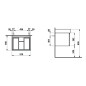 Laufen Pro - Meuble pour lavabo, 520x450x390 mm, 1 tiroir, blanc mat H4830330954631 Laufen Pro - Meuble pour lavabo, 520x450x390 mm, 1 tiroir, blanc mat H4830330954631