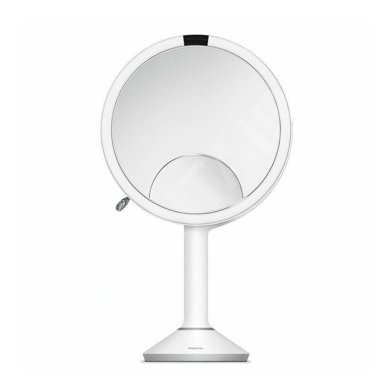 Simplehuman Miroirs cosmétiques - Miroir cosmétique avec de la lumière LED, blanc ST3038 Simplehuman Miroirs cosmétiques - Miroir cosmétique avec de la lumière LED, blanc ST3038