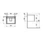 Laufen Pro S - Meuble pour lavabo, 570x450x390 mm, 1 tiroir, wengé H4833710964231 Laufen Pro S - Meuble pour lavabo, 570x450x390 mm, 1 tiroir, wengé H4833710964231