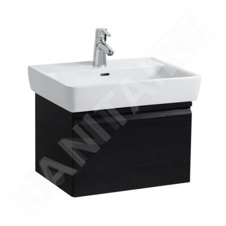 Laufen Pro - Meuble pour lavabo, 570x450x390 mm, 1 tiroir, wengé H4830420954231