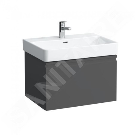 Laufen Pro S - Meuble pour lavabo 615x450x390 mm, 1 tiroirs, graphite mat H4834210964801