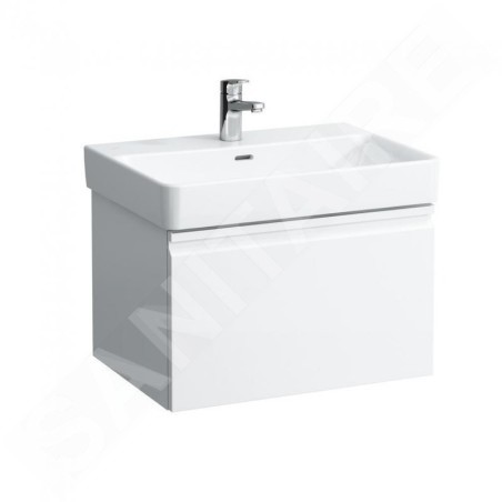 Laufen Pro S - Meuble pour lavabo, 615x450x390 mm, 1 tiroir, blanc brillant H4834220964751