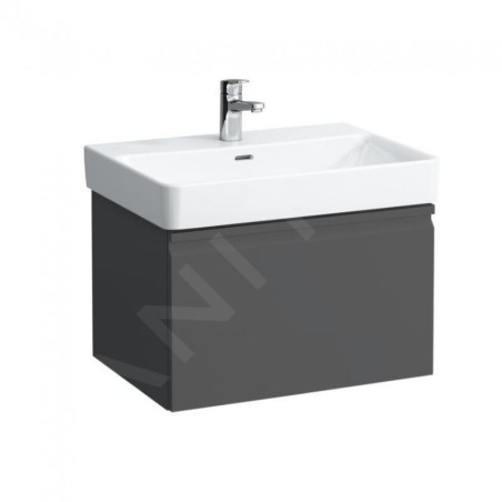 Laufen Pro S - Meuble pour lavabo 665x450x390 mm, 1 tiroirs, graphite mat H4834510964801