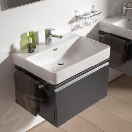 Laufen Pro S - Meuble pour lavabo 665x450x390 mm, 1 tiroirs, graphite mat H4834510964801