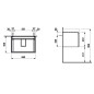 Laufen Pro S - Meuble pour lavabo, 665x450x390 mm, 1 tiroir, blanc mat H4834520964631 Laufen Pro S - Meuble pour lavabo, 665x450x390 mm, 1 tiroir, blanc mat H4834520964631